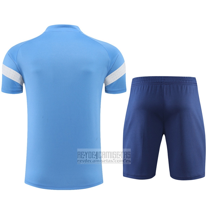 Chandal del Manchester City Manga Corta 2022-2023 Azul - Pantalon Corto